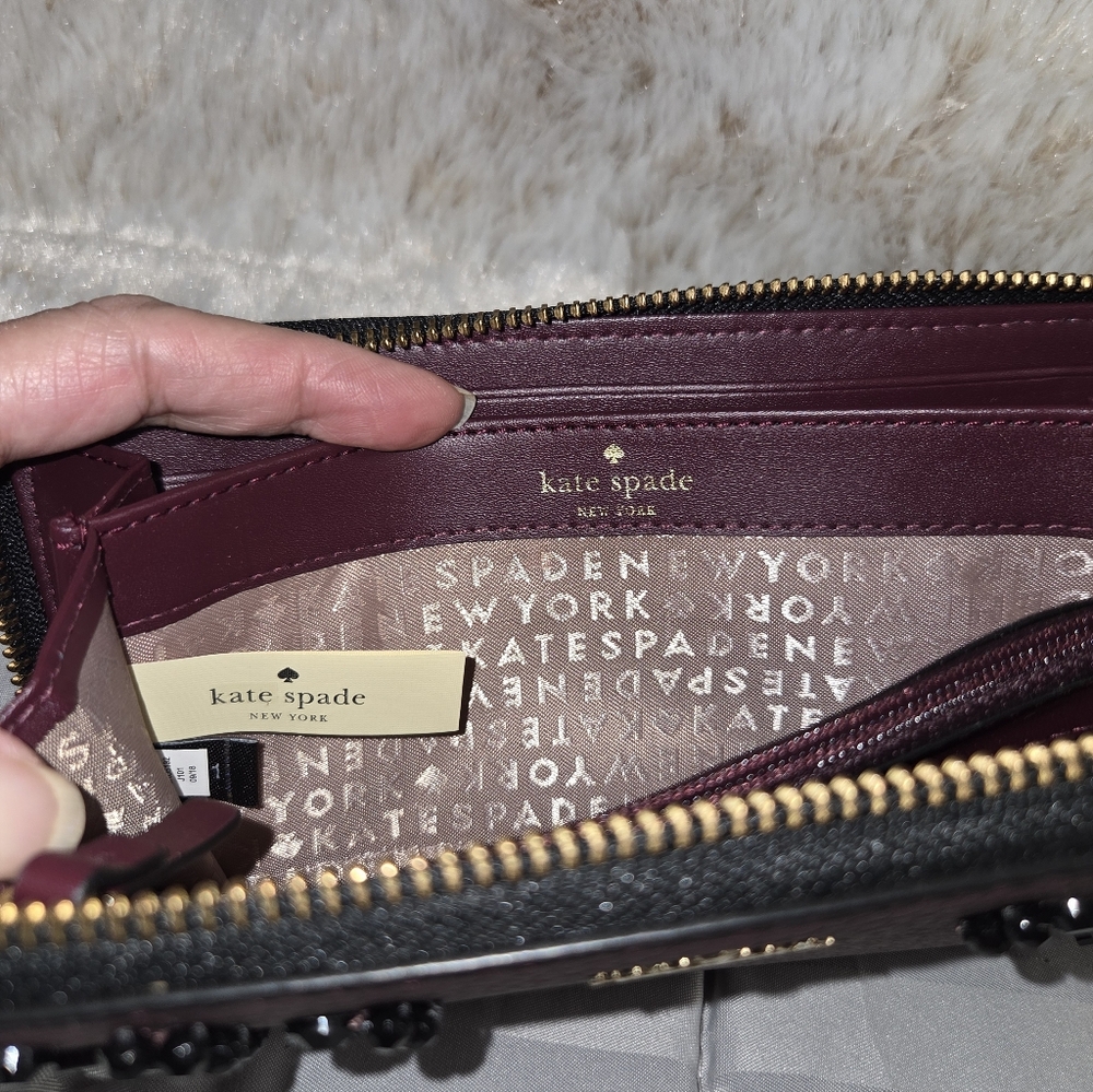 Kate Spade Neda Anderson Way Zip-Around Leather Wallet - Picture 9 of 15